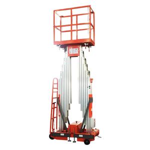 4-10 मीटर इलेक्ट्रिक पोर्टेबल टेलीस्कोपिक एकल मास्ट एक आदमी लिफ्ट एल्यूमीनियम मिश्र धातु ऊर्ध्वाधर लिफ्ट - Product Image 5