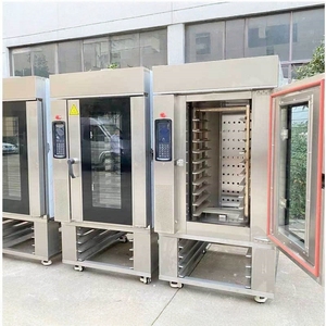 <span class=keywords><strong>Four</strong></span> à convection rotatif <span class=keywords><strong>électrique</strong></span> à 10 plateaux avec contrôle numérique, circulation d'air chaud, chauffage uniforme pour boulangerie, usine, moulin à farine - Product Image 2