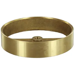 Good quality CNC Machined Brass 100MM 150MM Diameter with Blank No Side Hole Ring Body for lamp parts