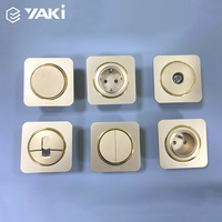 YAKI haute qualité 16A panneau de prise européenne 86 prise universelle interrupteur mural électrique et prise