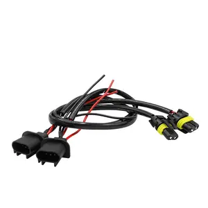 H13 Power Cable Cord Connector Plug Light Socket HID Carライトアクセサリーヘッドライトフォグランプ延長配線