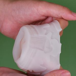 अलंकार आध्यात्मिक कला शिल्प मोल्डसाइकल रेसिन कास्टिंग प्रार्थना के लिए जेसस प्रतिमा राहत बेलनाकार एपॉक्सी राल मोमबत्ती मोल्ड - Product Image 3