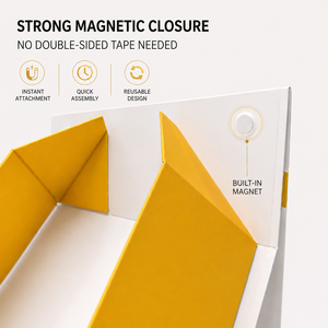 Wholesale Custom Magnetic Gift Box Flat Pack Foldable Rigid Paper Box Built‑in Magnet No Glue Save Shipping Cost Custom Logo - Product Image 2