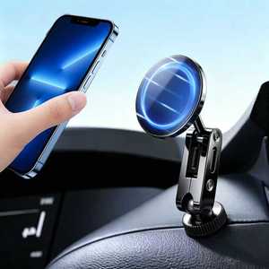 Soporte de aluminio para teléfono móvil en el coche para <span class=keywords><strong>Xiaomi</strong></span> Su7/Yu7/Ultra, tornillo 1/4, cabezal esférico de 17 mm, soporte magnético <span class=keywords><strong>Magsafe</strong></span> para teléfono. - Product Image 1