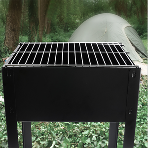 2023炭グリルガーデンバーベキューグリル折りたたみ式屋外炭喫煙者輸入ポータブル炭グリル - Product Image 6
