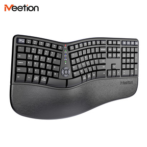 <span class=keywords><strong>Clavier</strong></span> <span class=keywords><strong>ergonomique</strong></span> sans fil <span class=keywords><strong>Bluetooth</strong></span> 2,4 G Meetion DirectorWe2 avec batterie rechargeable pour ordinateur de bureau portable - Product Image 5