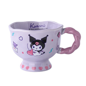 Sanrio Ceramic <b>Mug</b> Cartoon Design For Children <b>Reusable</b> Breakfast Cup Gift - Product Image 5