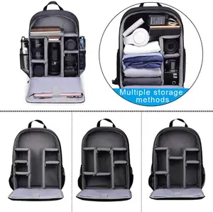 Mochila Profesional para Cámara con Absorción de Impactos, Resistente al Agua, con Divisores, Bolsillo Lateral para Trípode, para Fotografía de Paisajes - Product Image 6