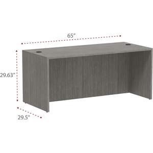 Bureaux informatiques Alera Valencia Series, 65 po x 29,5 po x 29,63 po, gris, avec façade droite - Product Image 3