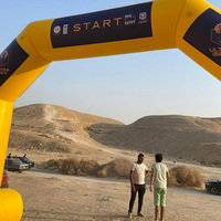 Offre Spéciale personnalisé sport arc gonflable scellé à l'air marque course début entrée Marathon événements de course Air sauter arc porte