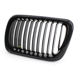 Parrilla delantera para BMW E36, negra brillante, de plástico ABS, para modelos de 1997 a 1999 - Product Image 4