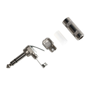 Metallo in lega di zinco nichel bilanciato tipo TRS 1/4 pollici 6.3mm connettore <span class=keywords><strong>Jack</strong></span> Audio per <span class=keywords><strong>cavo</strong></span> microfono - Product Image 2