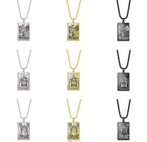 Collar de cartas de Tarot Rider Waite personalizado, de acero inoxidable de Arcania amuleto, tarjetas de Tarot - Product Image 4