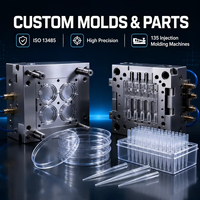 Moulage par injection OEM multi-cavités pour plaques de Petri en PS transparent et embouts de pipette en PP