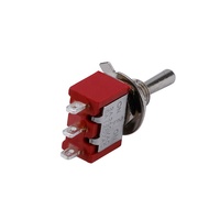 Interrupteur miniature à bascule SPDT 3 broches, interrupteur rouge à chaud, 2A 250VAC 5A 125VAC, marche/arrêt/marche