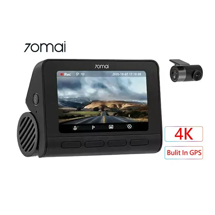70mai 4K Driving Recorder 70mai Dash Cam 4K A800s con cámara trasera