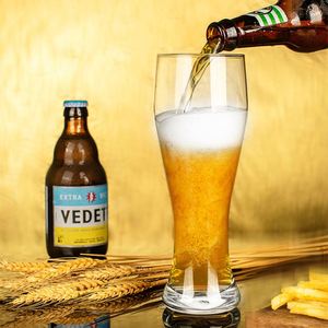400 500ml Custom Logo Thickened Craft Creative Glass <b>Large</b> Drinking Beer <b>Mug</b> Cup Tumbler for Restaurant bar Handle - Product Image 3