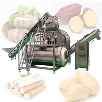 Machine à éplucher et à couper les légumes, les tomates, le manioc et les pommes de terre, à haut rendement industriel, mini, avec perte de peau réduite, 3T/H 6T/H