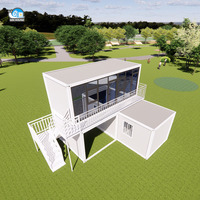Grosir rumah kontainer Modular kustom Suzhou WN pusat belanja restoran prefabrikasi rumah Bar kopi Bar prefabrikasi