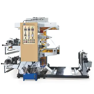 Automático 2 cores pequeno flexo impressão máquina papel impressora tecido saco pp e máquina cortando