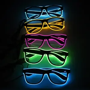 Hot Sale Luminous Led Glasses Creative Party Led Light up Glasses for Party Supplies New Year Hat Back to School Supplies EL