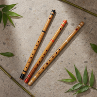 Flûte transversale en bambou Piccolo Dizi à 6 clés, design à trous ouverts, accordage CDEFG, pour débutants, marque Yanbin, fabriquée en Chine