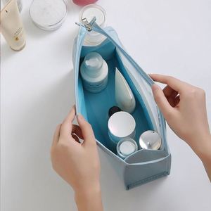 Custom Toiletry Bag <b>Travel</b> Wash Bag High Quality PVC Waterproof Toiletry <b>Handbag</b> Makeup Cosmetic Bag with Zipper - Product Image 6