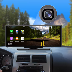 Gương liên kết chức năng đa phương tiện GPS 10.26 inch Carplay Android tự động với BT WIFI FM xe Màn hình IPS màn hình cảm ứng xe máy nghe nhạc - Product Image 1