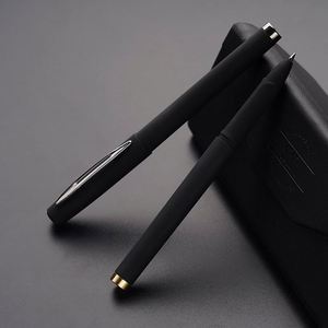 Bolígrafo de plástico negro de 0,5mm para negocios, firma de oficina, regalo, promoción, anuncio personalizado - Product Image 4