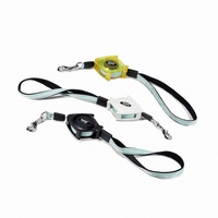 Laisse rétractable automatique personnalisée pour animaux de compagnie, nylon PP ABS, 150 kg, réfléchissante de nuit, durable, pour la promenade et l'entraînement des chiens en extérieur