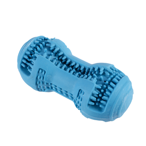 JIUZE Prezzo di Fabbrica Eco-Friendly Giocattolo da Masticare per Cani a Forma di Manubrio Sonoro, Taglia Media, per Pulizia Denti e Salute Dentale, in Gomma Resistente - Product Image 3