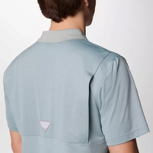 Camisa de pesca perforada con botones, impermeable, de malla, con capucha, para exteriores, camuflaje liso, personalizada, con botones completos, estilo Puerto Rico. - Product Image 5