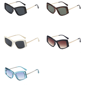 Lunettes de soleil noires surdimensionnées pour femmes, logo personnalisé, mode, UV400, grande monture, style œil de chat - Product Image 6