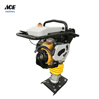 Pilonneuse thermique 15,6 KN à moteur essence monocylindre refroidi par air 4 temps OHV |   Plaque de compacteur de type MIKASA 340x285mm pour