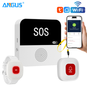 ANGUS Tuya - Reloj con Botón <span class=keywords><strong>de</strong></span> <span class=keywords><strong>Emergencia</strong></span> Inteligente para Personas Mayores, Sistema <span class=keywords><strong>de</strong></span> Alerta para Cuidadores, Sin Cuota Mensual - Product Image 1