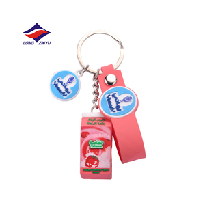 Longzhiyu OEM usine en gros 3D PVC caoutchouc porte-clés mignon dessin animé conception sac pendentif pour cadeau souvenir - Product Image 5