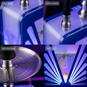 Chicha arabe illuminée la plus vendue, ensemble complet, chicha en acrylique, style luxueux - Product Image 4