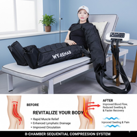 Système de massage par compression d'air intelligent VU, appareil de thérapie multi-modes pour les athlètes, la récupération musculaire, la réadaptation clinique et les soins de santé