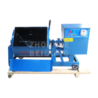 60L/100L Concrete Mixer Concrete Mixer for Lab Cement Mixing Machine Single Horizontal Shaft Forced Concrete Mixer