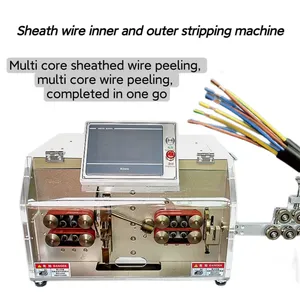Fully Automatic Sheath Wire Inner And Outer Integrated Stripping Machine Wire And Cable Multi-core Wre Stripping Machine