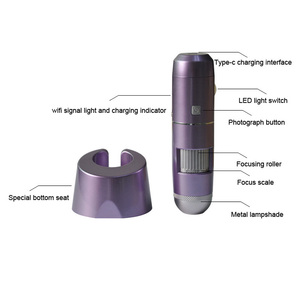 50-200X毛包検出器AIスマートワイヤレスデジタル顕微鏡wifi頭皮および皮膚管理アナライザー - Product Image 5