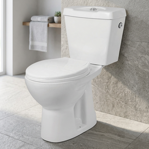 Children Designs Blue Pink Color Close Coupled Two Piece WC Ceramic Water Closet Toilet Round Set - Product Image 1