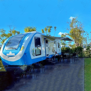 Remorque mobile compacte multifonctionnelle pour camping, avec espace habitable intégré, idéale pour sites panoramiques, luxe et personnalisation de la traction - Product Image 2