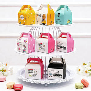 Scatola Regalo Personalizzata in Cartone Colorato per Dolci, Torte e Biscotti con Manici - Product Image 2