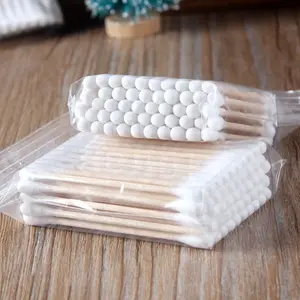 Wholesale Best Selling Cotton Buds Disposable Wooden Cotton Bud Cotton Ear Buds