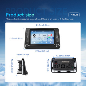 Radio de Coche Android de Doble DIN y 7 Pulgadas Podofo para <span class=keywords><strong>Fiat</strong></span> Panda 2002-2012, Carplay Inalámbrico, Android Auto, GPS, 4+64G, Servicios OEM - Product Image 5