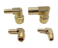 Raccord coudé rapide en laiton forgé pour tuyau, filetage mâle BSPP/BSPT, plomberie 1/2" NPT