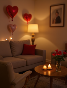 T-shirt con stampa a cuore per San Valentino, da donna, a maniche corte, girocollo, casual, per le vacanze, in morbido tessuto jersey traspirante - Product Image 2