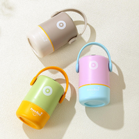 Nouvelle boîte à lunch isotherme à double couche empilable pour enfants, en acier inoxydable, avec poignée, 820 ml