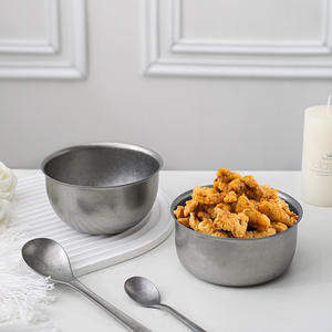 304 épaissir bols de riz à salade en acier inoxydable isolation thermique Anti-brûlure <span class=keywords><strong>Ramen</strong></span> soupe riz nouilles bol cuisine nourriture vaisselle - Product Image 3